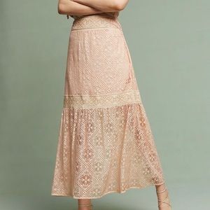 Anthropologie Maxima Lace Skirt NWT SzS